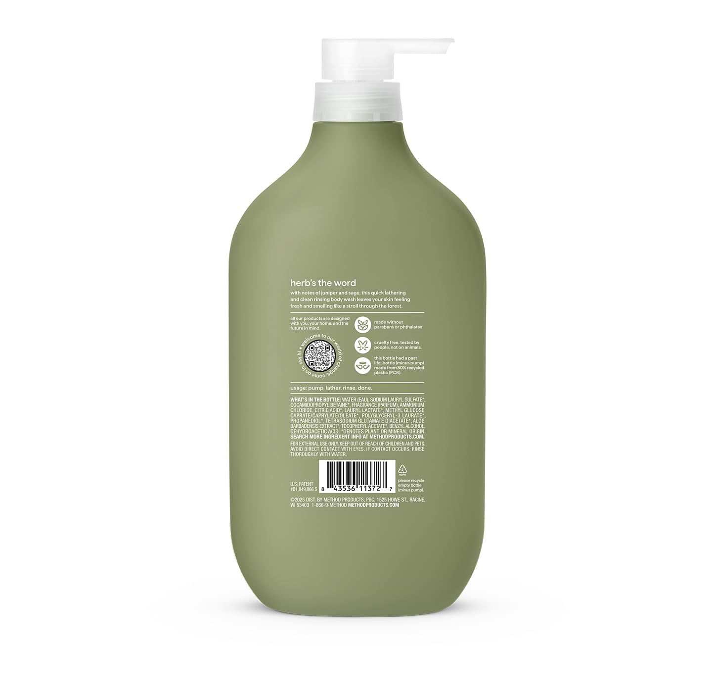 method Men’s Body Wash, Sea + Surf Scent, 28 fl oz
