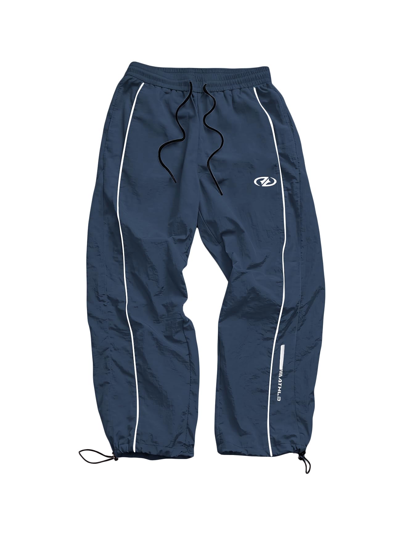 SHENHE Men's Y2k Wide Leg Baggy Parachute Pants Hip Hop Track Trousers