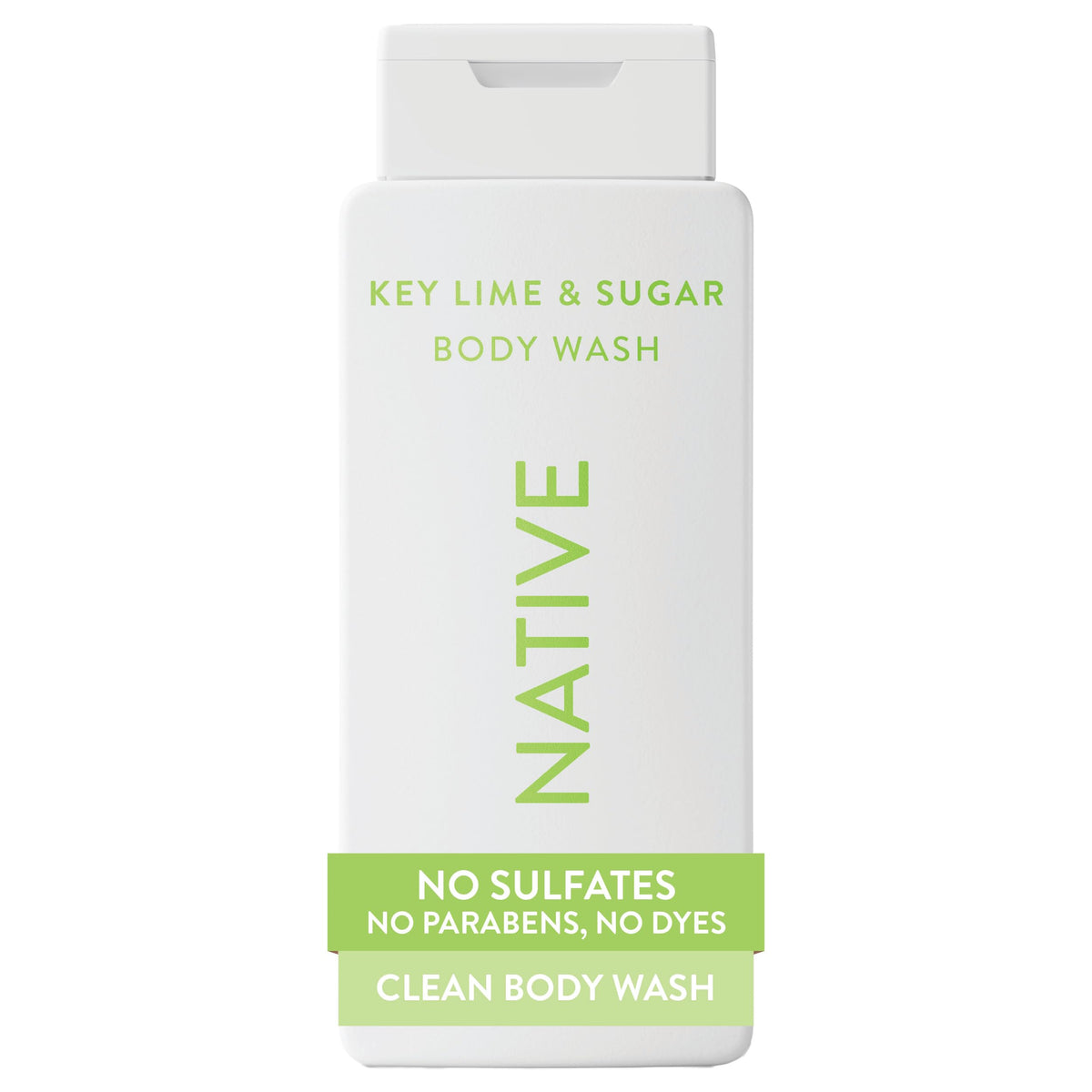 Native Clean Body Wash, Gentle & pH-balanced for Sensitive Skin, 24-Hr Freshness for Men & Women, Vegan & Cruelty-Free, Free of Sulfates, Parabens & Phthalates, Sea Salt & Cedar, 18 fl oz