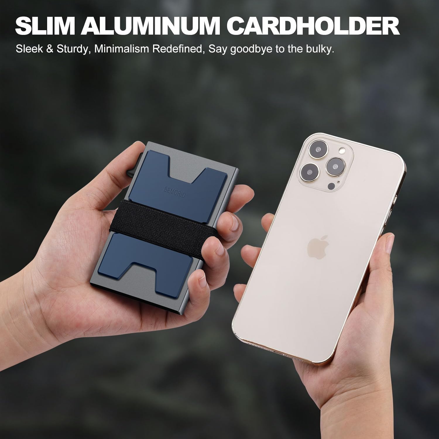 SEMORID RFID Blocking Slim Card Holder Wallet for Men Wallet Minimalist