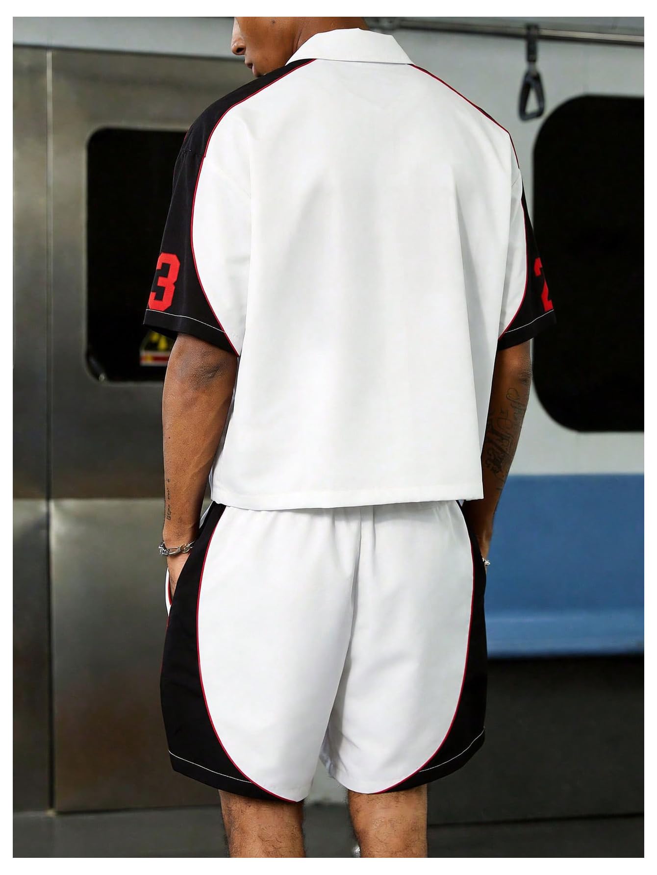 SOLY HUX Men's Summer Outfits Track Suits 2 Piece Short Sets