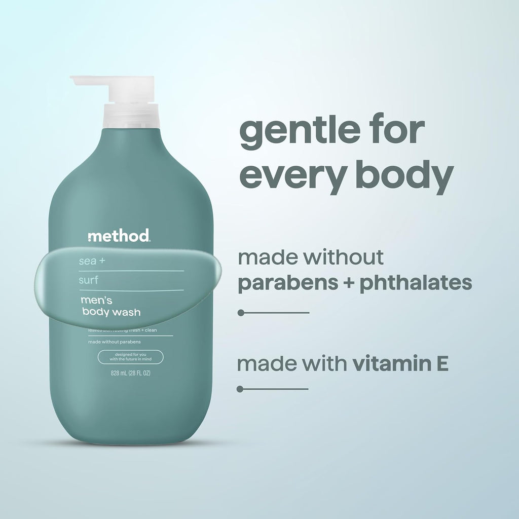 method Men’s Body Wash, Sea + Surf Scent, 28 fl oz