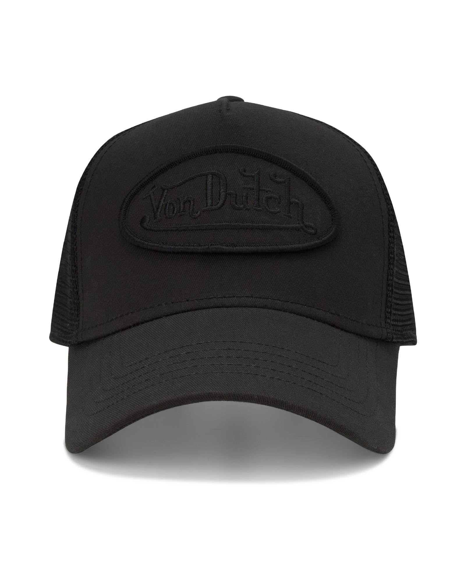 Von Dutch Unisex Trucker Hat - Retro Classic Solid Color Mesh Back Snapback Baseball Cap for Men & Women.