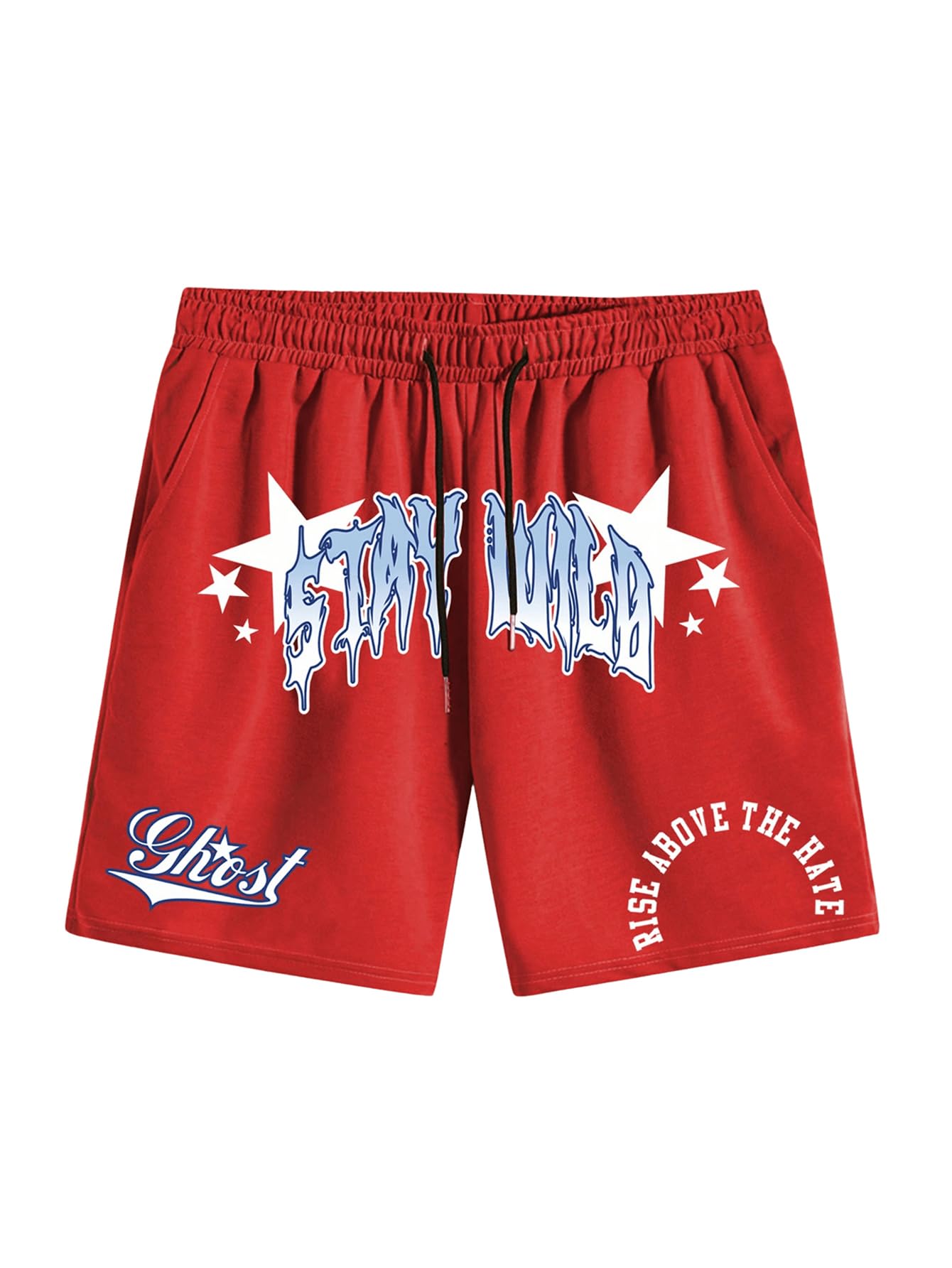 SHENHE Men's Graphics Shorts Print Workout Track Streetwear Shorts