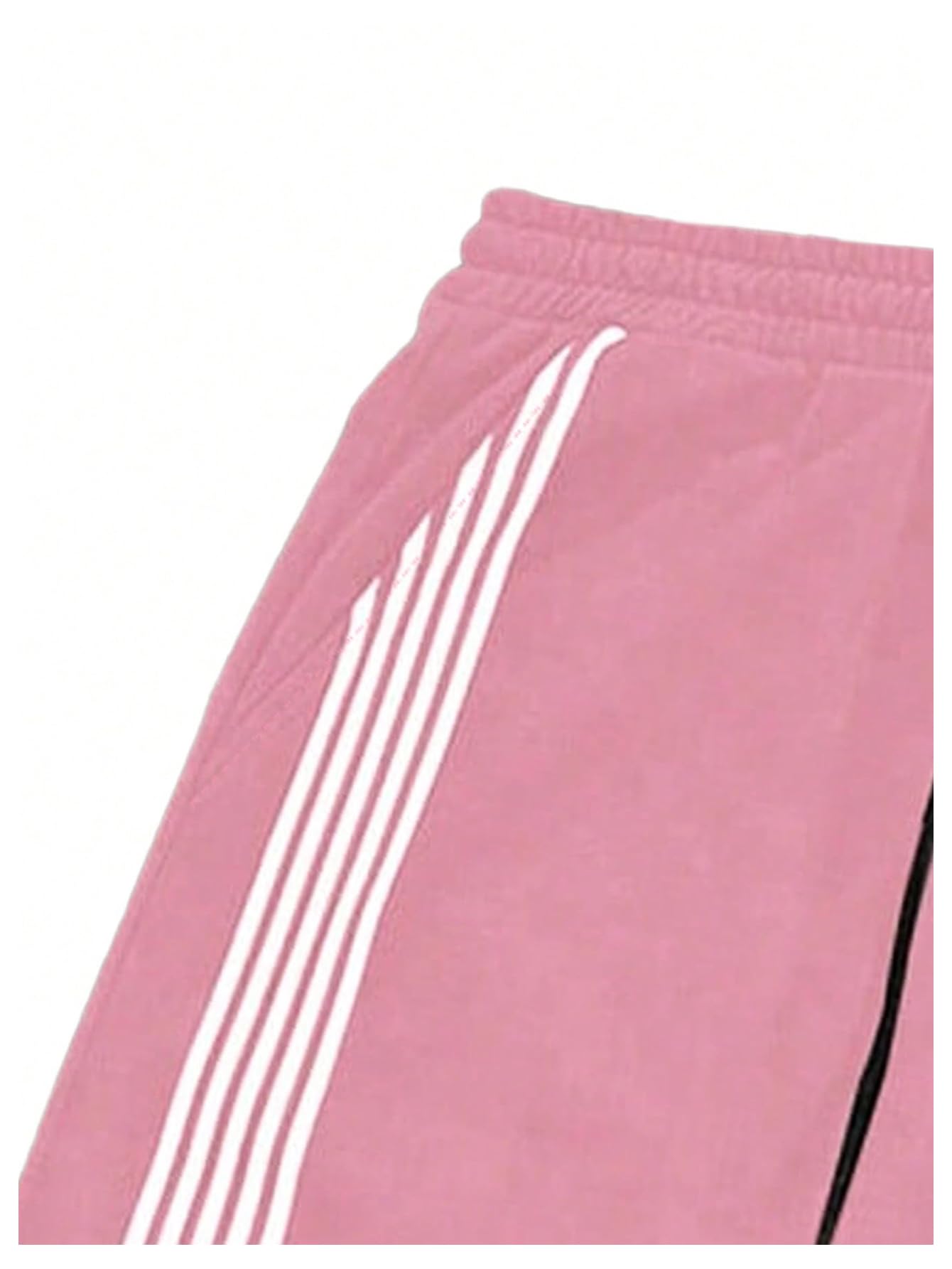 SHENHE Men's Y2k Graphic Track Striped Parachute Wide Leg Sweatpants