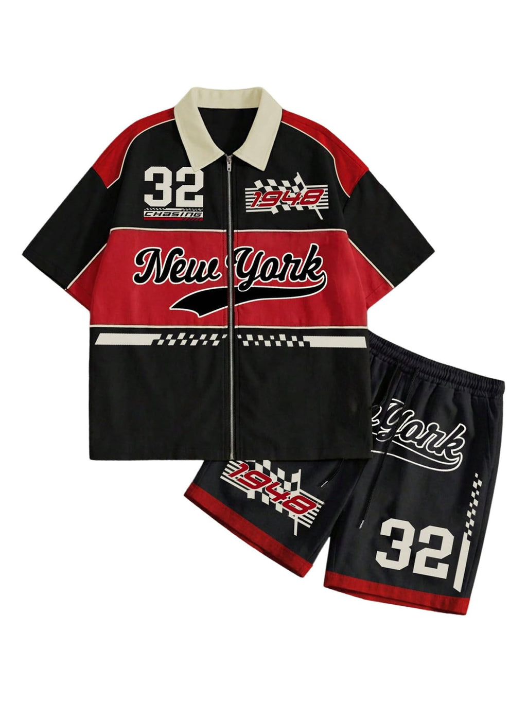 SOLY HUX Men's Summer Outfits Track Suits 2 Piece Short Sets