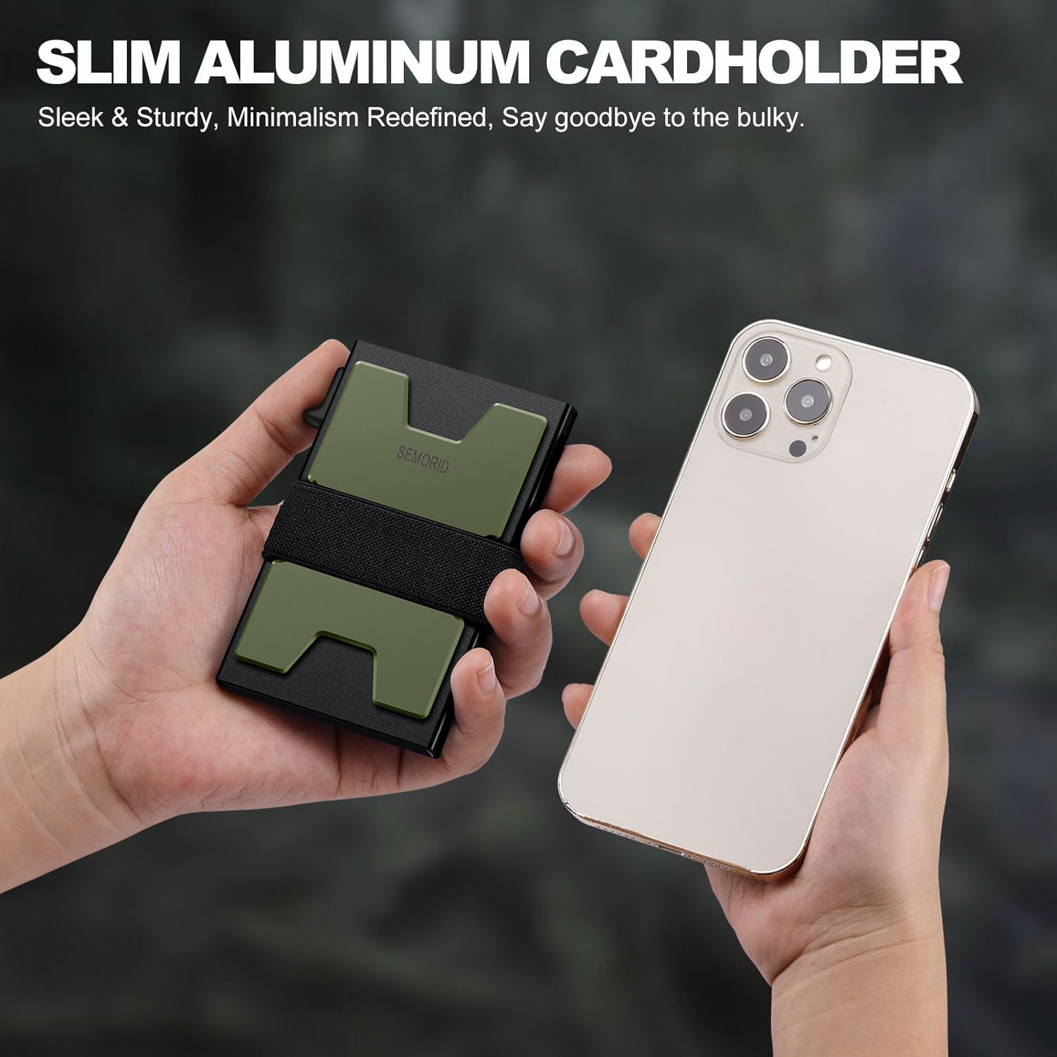 SEMORID RFID Blocking Slim Card Holder Wallet for Men Wallet Minimalist