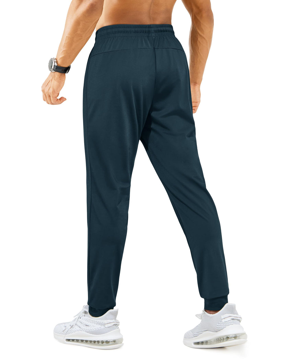 Mens Sweatpants with Zipper Pockets Lightweight Athletic Joggers for Workout Running Gym Track Casual Wear