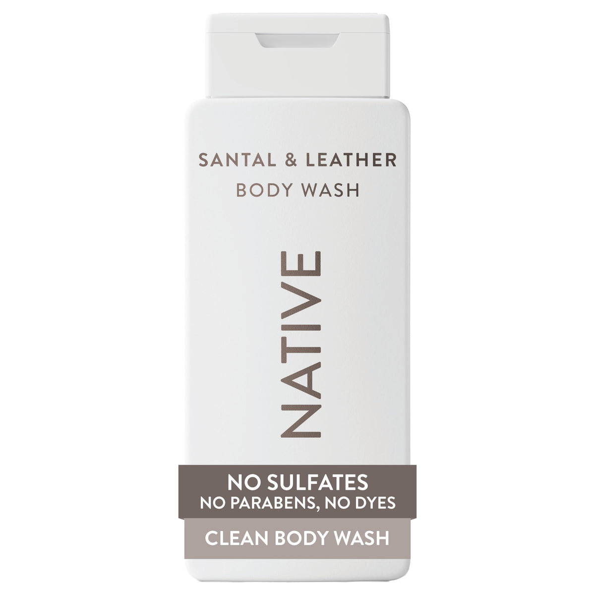 Native Clean Body Wash, Gentle & pH-balanced for Sensitive Skin, 24-Hr Freshness for Men & Women, Vegan & Cruelty-Free, Free of Sulfates, Parabens & Phthalates, Sea Salt & Cedar, 18 fl oz