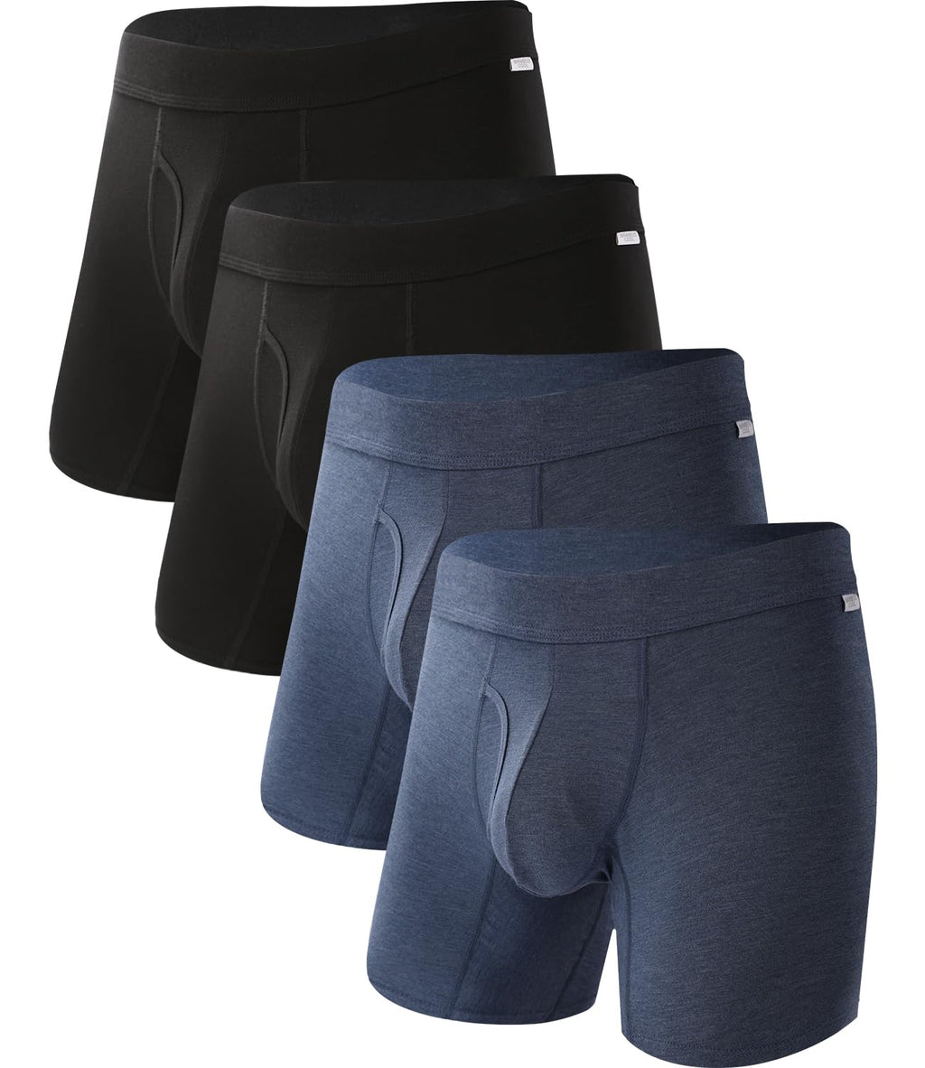 BAMBOO COOL Ultra Soft & breathable Mens Underwear Boxer Briefs Pack