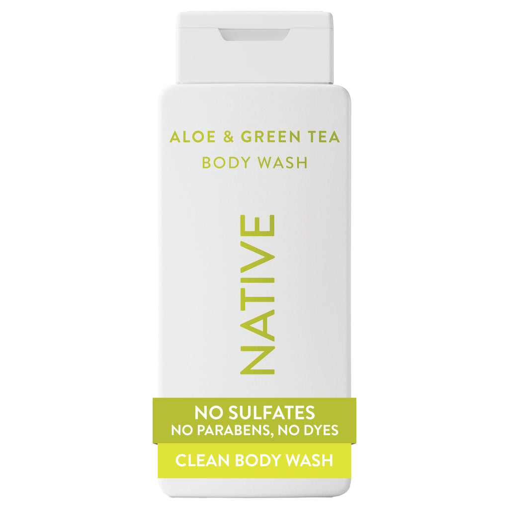 Native Clean Body Wash, Gentle & pH-balanced for Sensitive Skin, 24-Hr Freshness for Men & Women, Vegan & Cruelty-Free, Free of Sulfates, Parabens & Phthalates, Sea Salt & Cedar, 18 fl oz