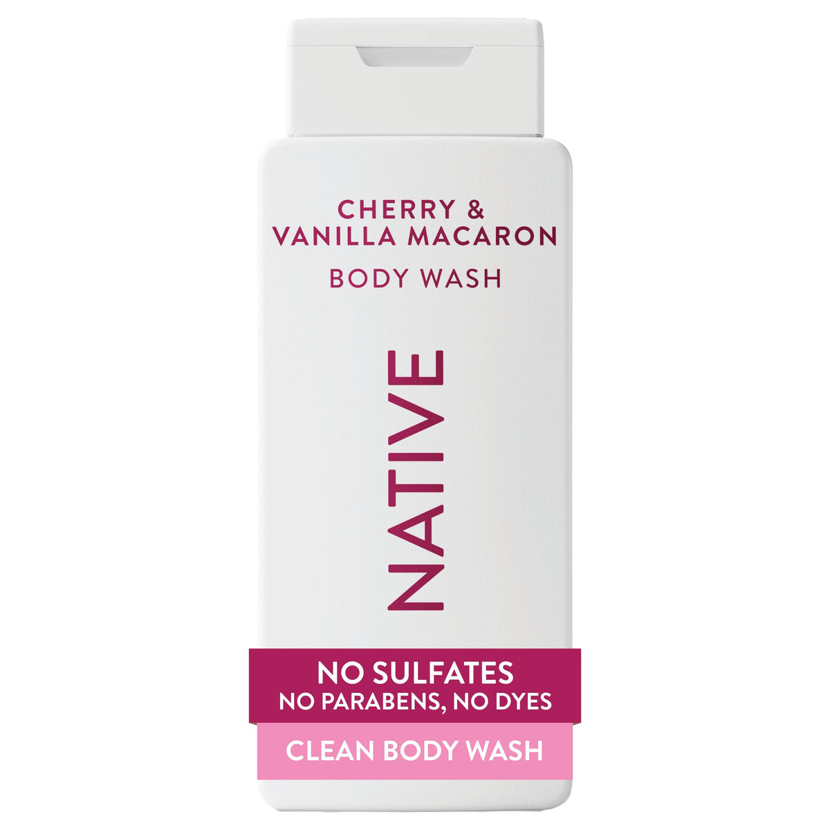 Native Clean Body Wash, Gentle & pH-balanced for Sensitive Skin, 24-Hr Freshness for Men & Women, Vegan & Cruelty-Free, Free of Sulfates, Parabens & Phthalates, Sea Salt & Cedar, 18 fl oz