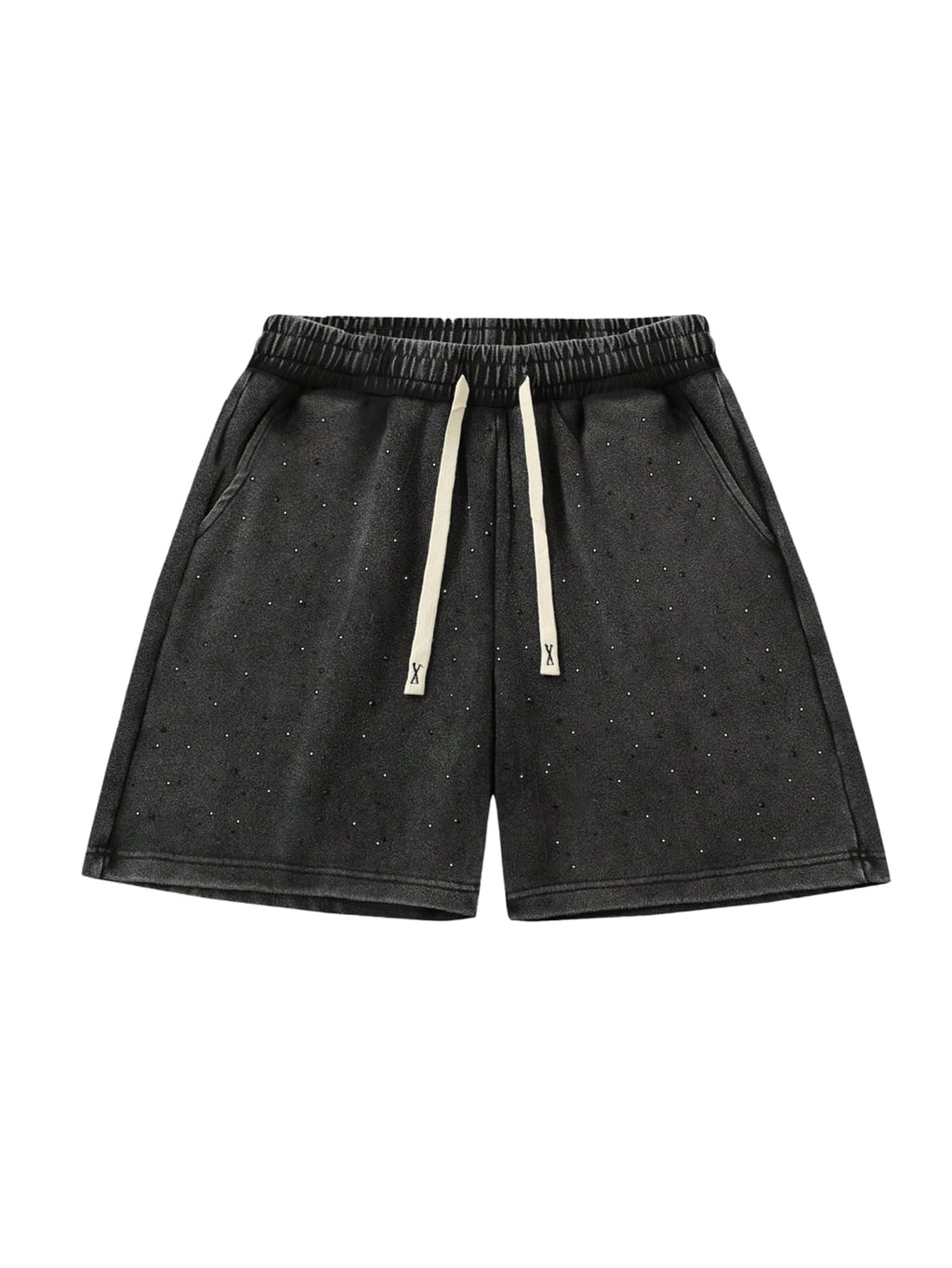 VIPWOLF Men's Star Graphic Y2k Shorts Distressed Track Shorts Streetwear