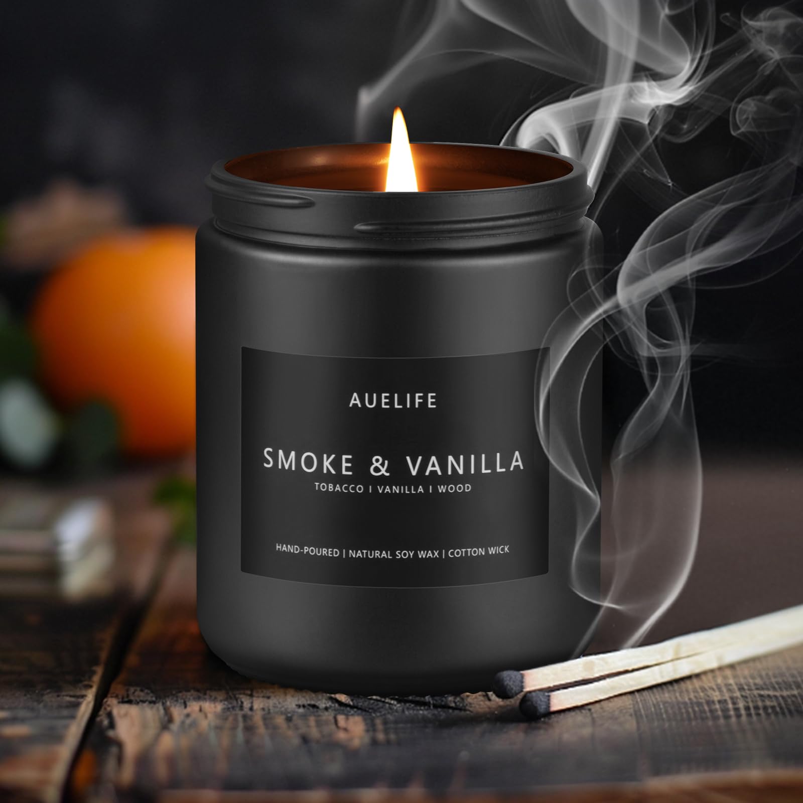 Auelife Candles for Men Gift Set, 4 Pack Soy Wax, Masculine
