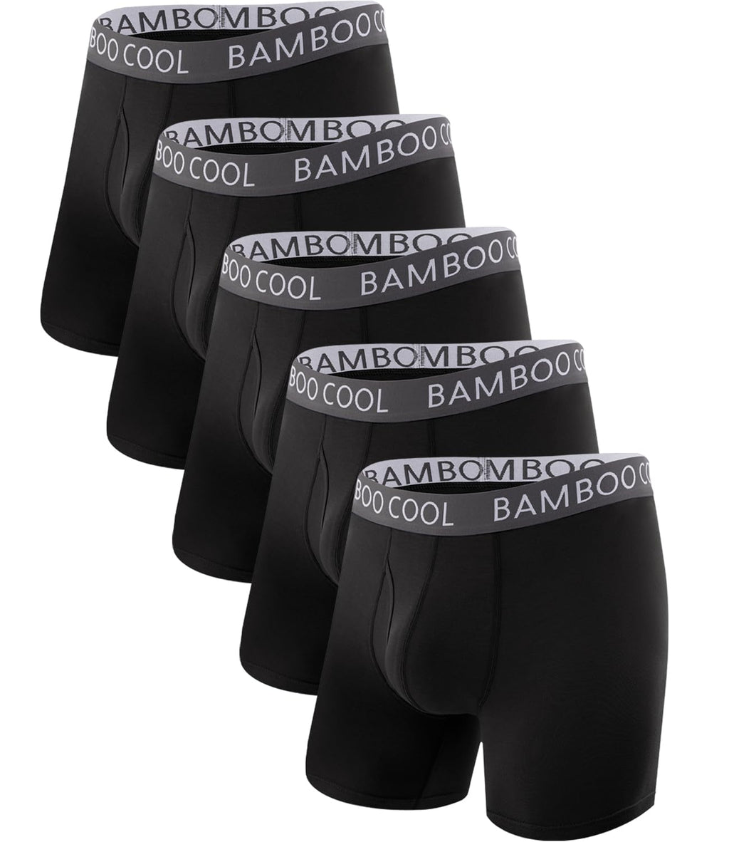 BAMBOO COOL Ultra Soft & breathable Mens Underwear Boxer Briefs Pack