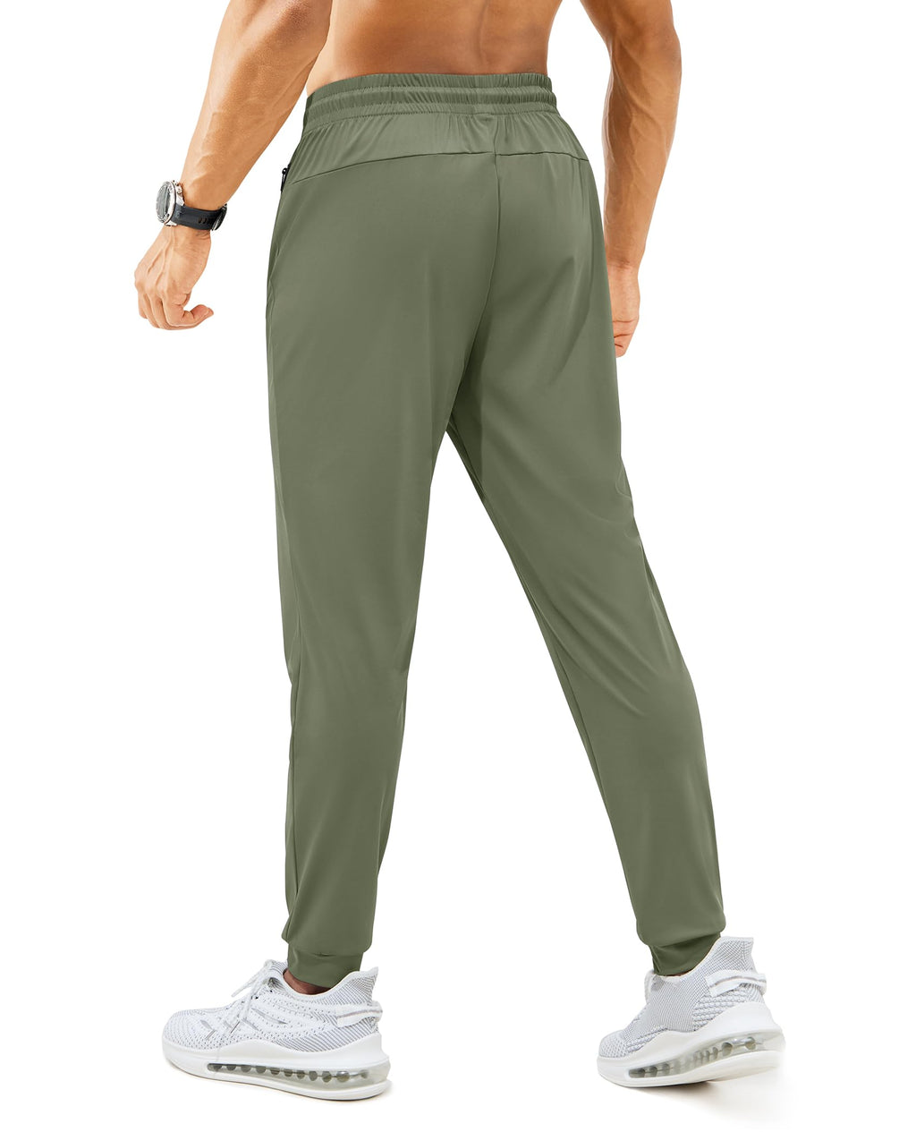 Mens Sweatpants with Zipper Pockets Lightweight Athletic Joggers for Workout Running Gym Track Casual Wear