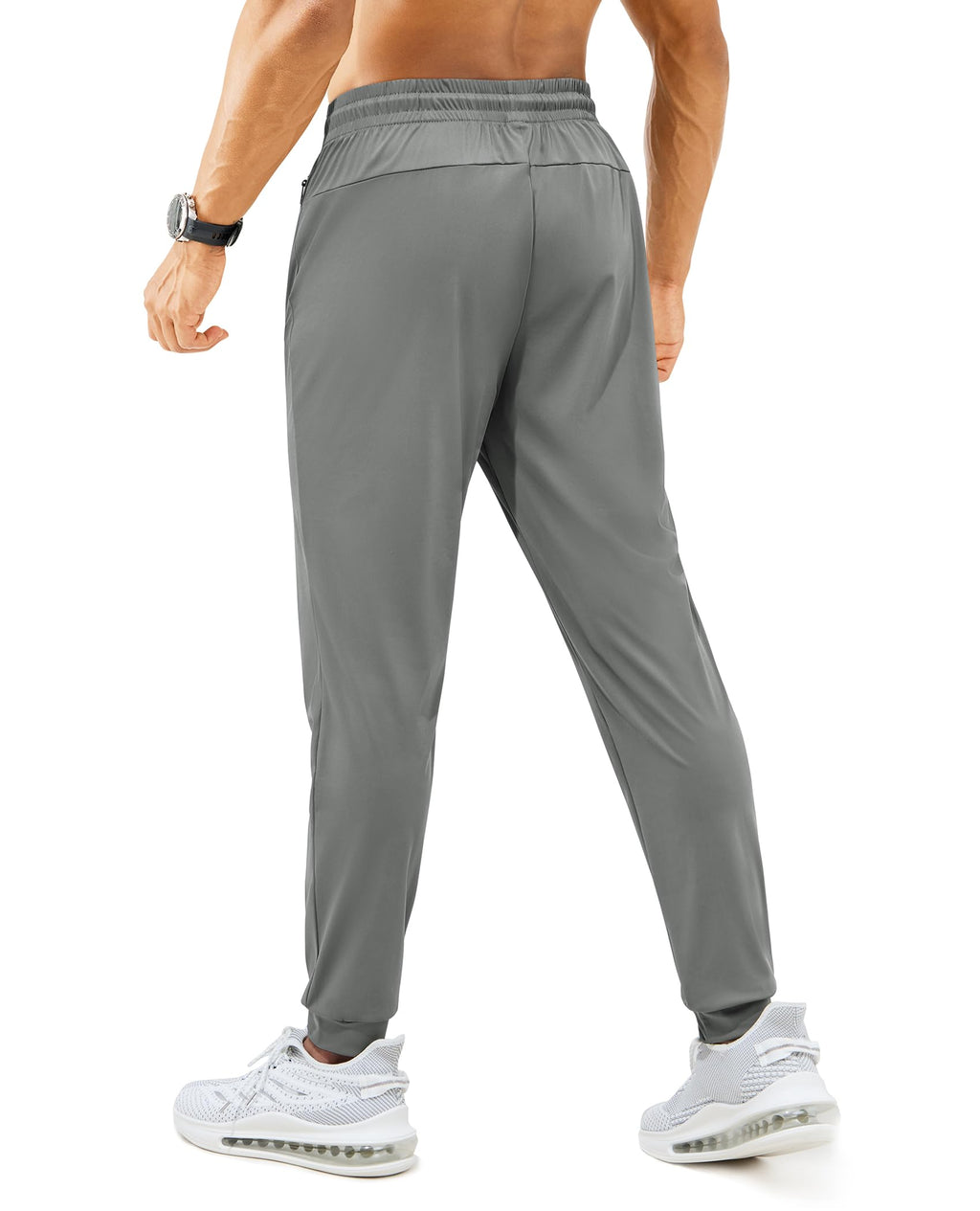 Mens Sweatpants with Zipper Pockets Lightweight Athletic Joggers for Workout Running Gym Track Casual Wear