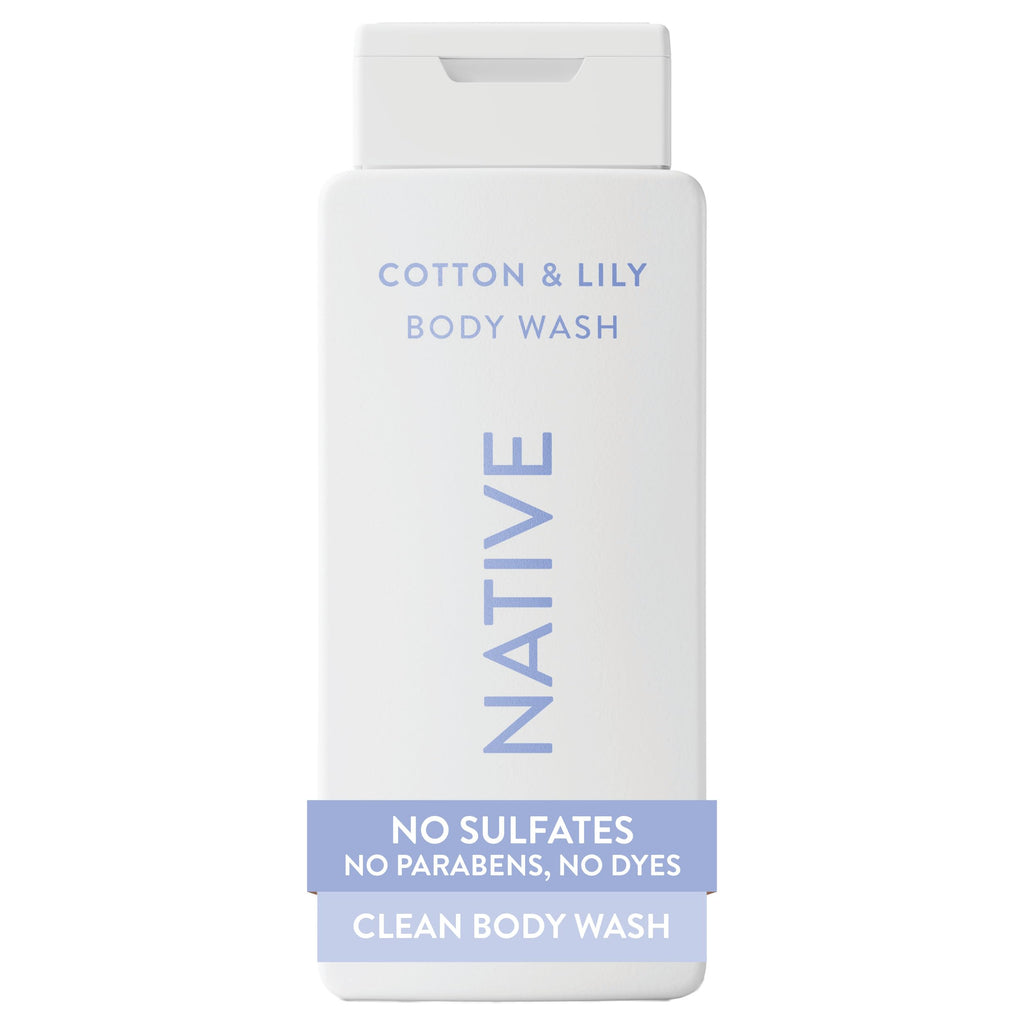 Native Clean Body Wash, Gentle & pH-balanced for Sensitive Skin, 24-Hr Freshness for Men & Women, Vegan & Cruelty-Free, Free of Sulfates, Parabens & Phthalates, Sea Salt & Cedar, 18 fl oz