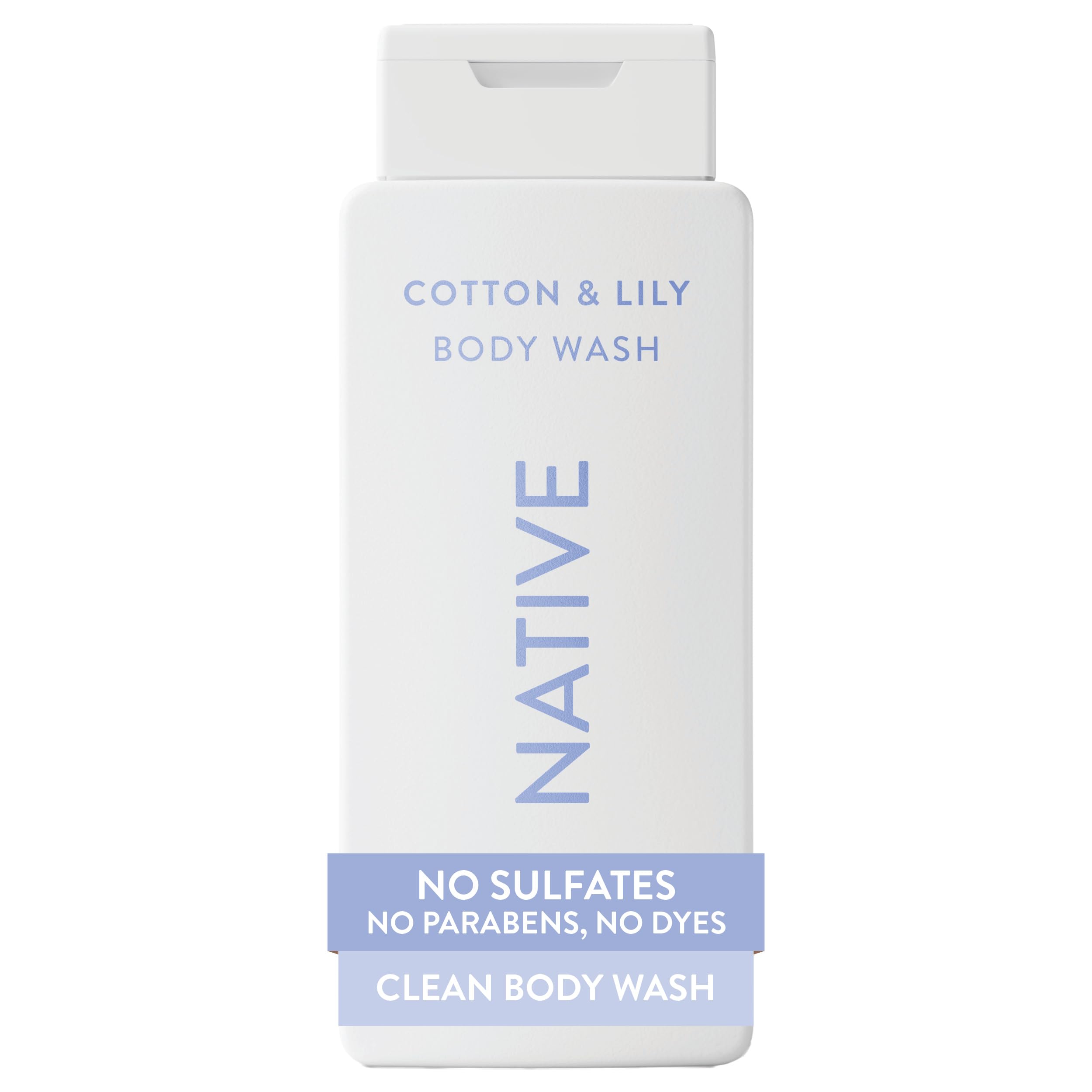 Native Clean Body Wash, Gentle & pH-balanced for Sensitive Skin, 24-Hr Freshness for Men & Women, Vegan & Cruelty-Free, Free of Sulfates, Parabens & Phthalates, Sea Salt & Cedar, 18 fl oz