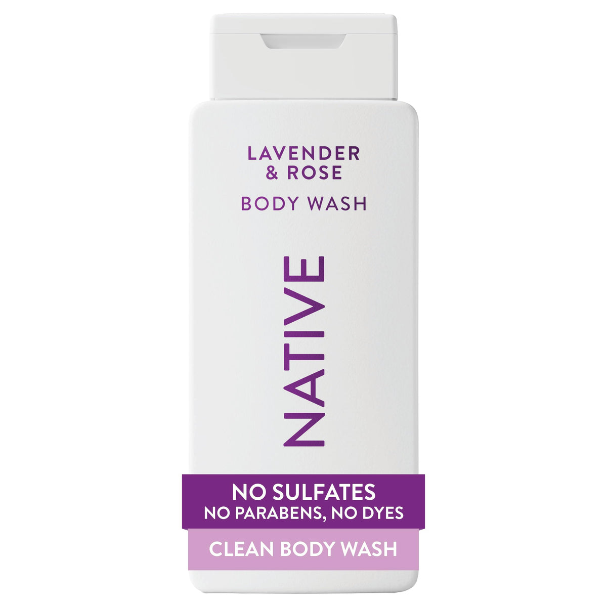Native Clean Body Wash, Gentle & pH-balanced for Sensitive Skin, 24-Hr Freshness for Men & Women, Vegan & Cruelty-Free, Free of Sulfates, Parabens & Phthalates, Sea Salt & Cedar, 18 fl oz
