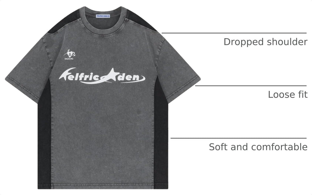 Aelfric Eden Graphic Tees Y2k Mens Oversized T Shirt Racing Streetwear Shirts Unisex Casual Summer Tops