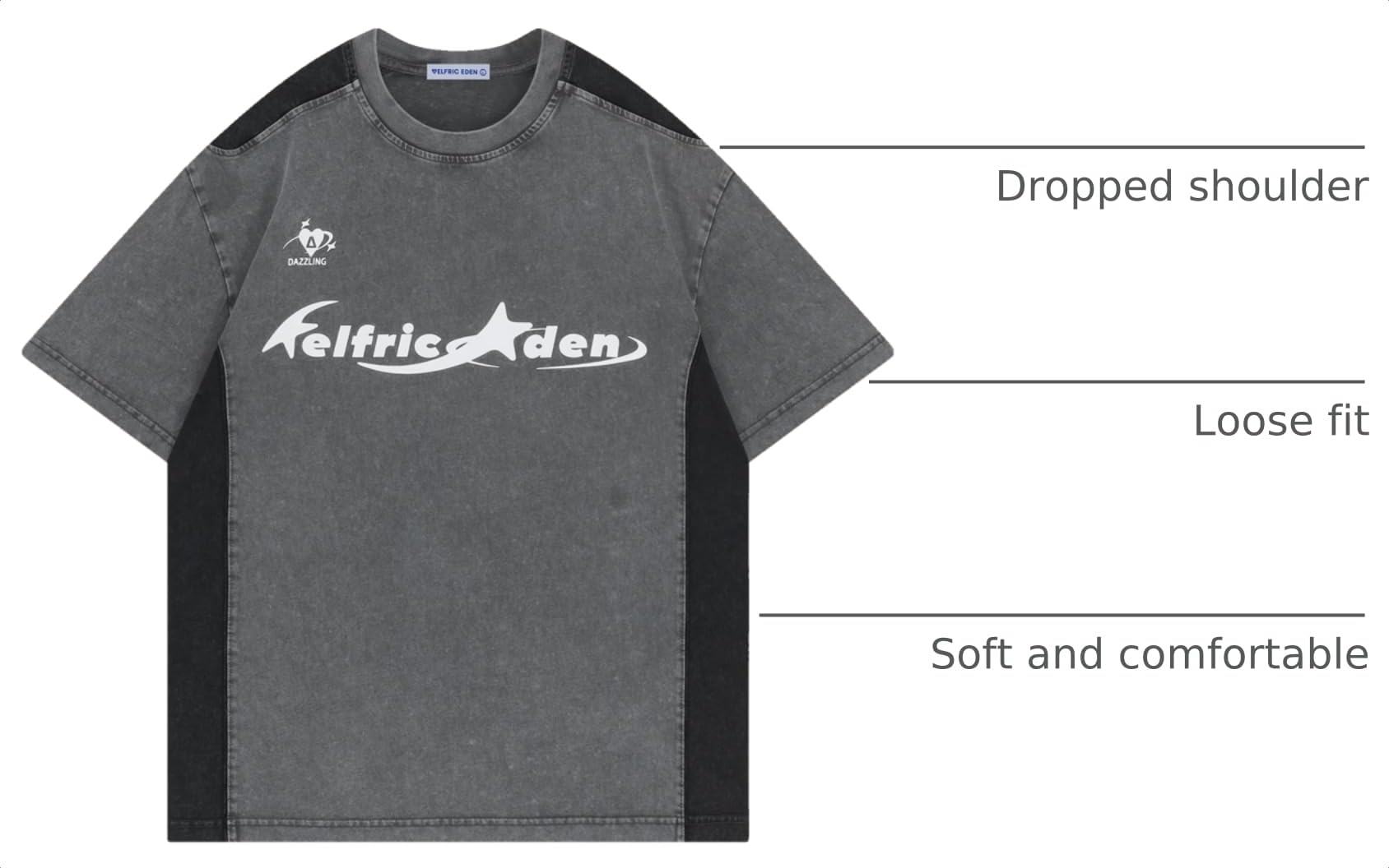 Aelfric Eden Graphic Tees Y2k Mens Oversized T Shirt Racing Streetwear Shirts Unisex Casual Summer Tops