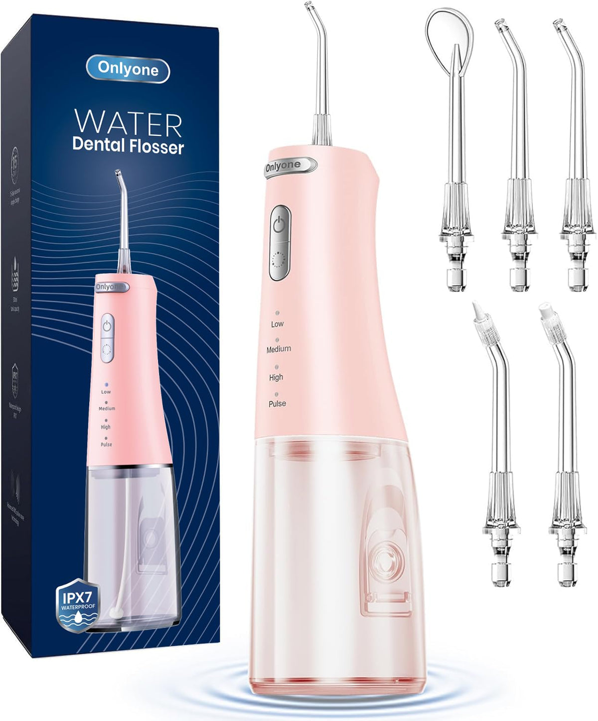 Onlyone Water Flosser with Adjustable Water Pressure for Daily Oral Care
