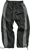 SHENHE Men's Y2k Wide Leg Baggy Parachute Pants Hip Hop Track Trousers