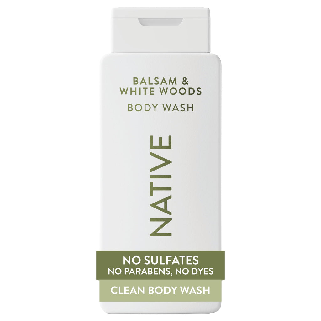 Native Clean Body Wash, Gentle & pH-balanced for Sensitive Skin, 24-Hr Freshness for Men & Women, Vegan & Cruelty-Free, Free of Sulfates, Parabens & Phthalates, Sea Salt & Cedar, 18 fl oz
