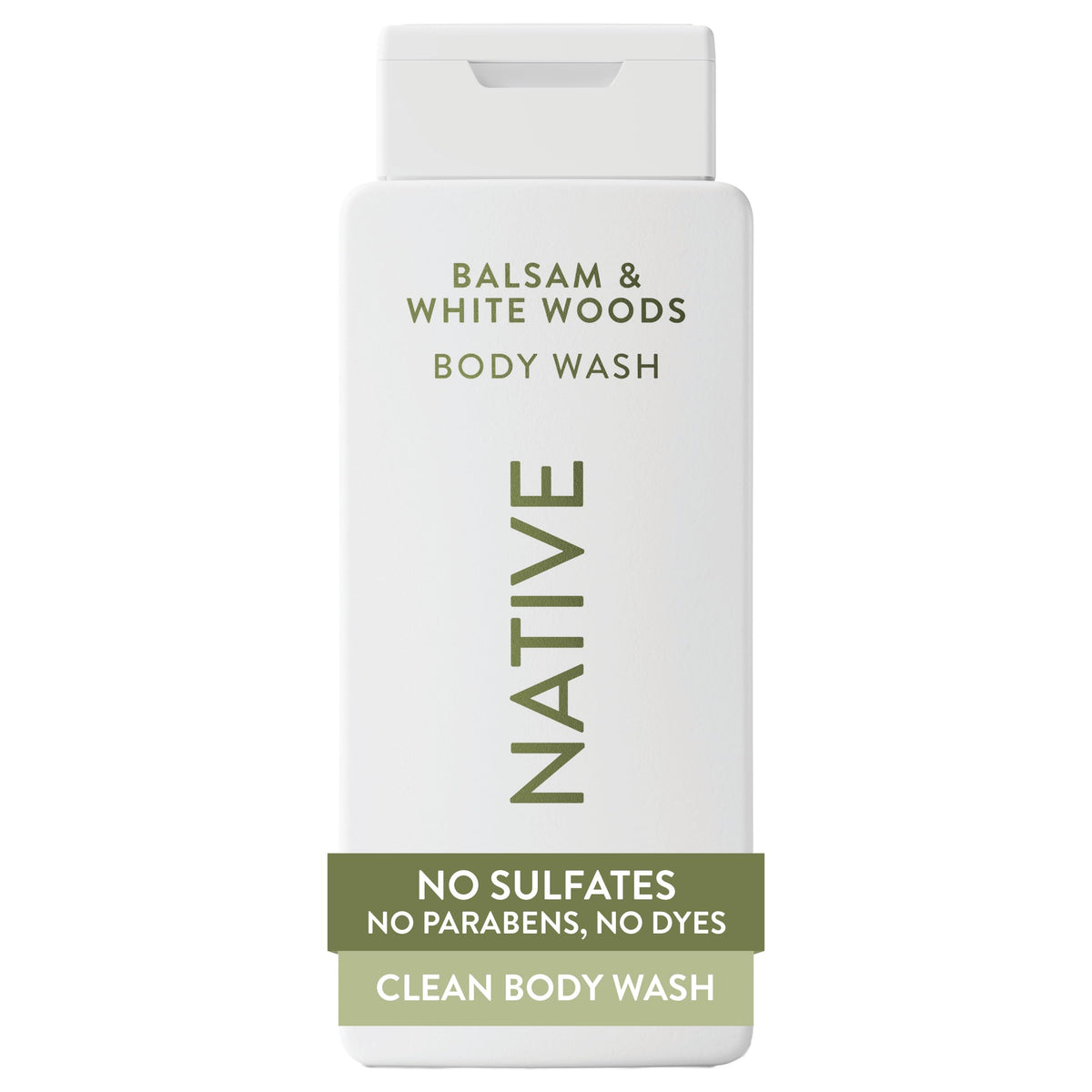 Native Clean Body Wash, Gentle & pH-balanced for Sensitive Skin, 24-Hr Freshness for Men & Women, Vegan & Cruelty-Free, Free of Sulfates, Parabens & Phthalates, Sea Salt & Cedar, 18 fl oz