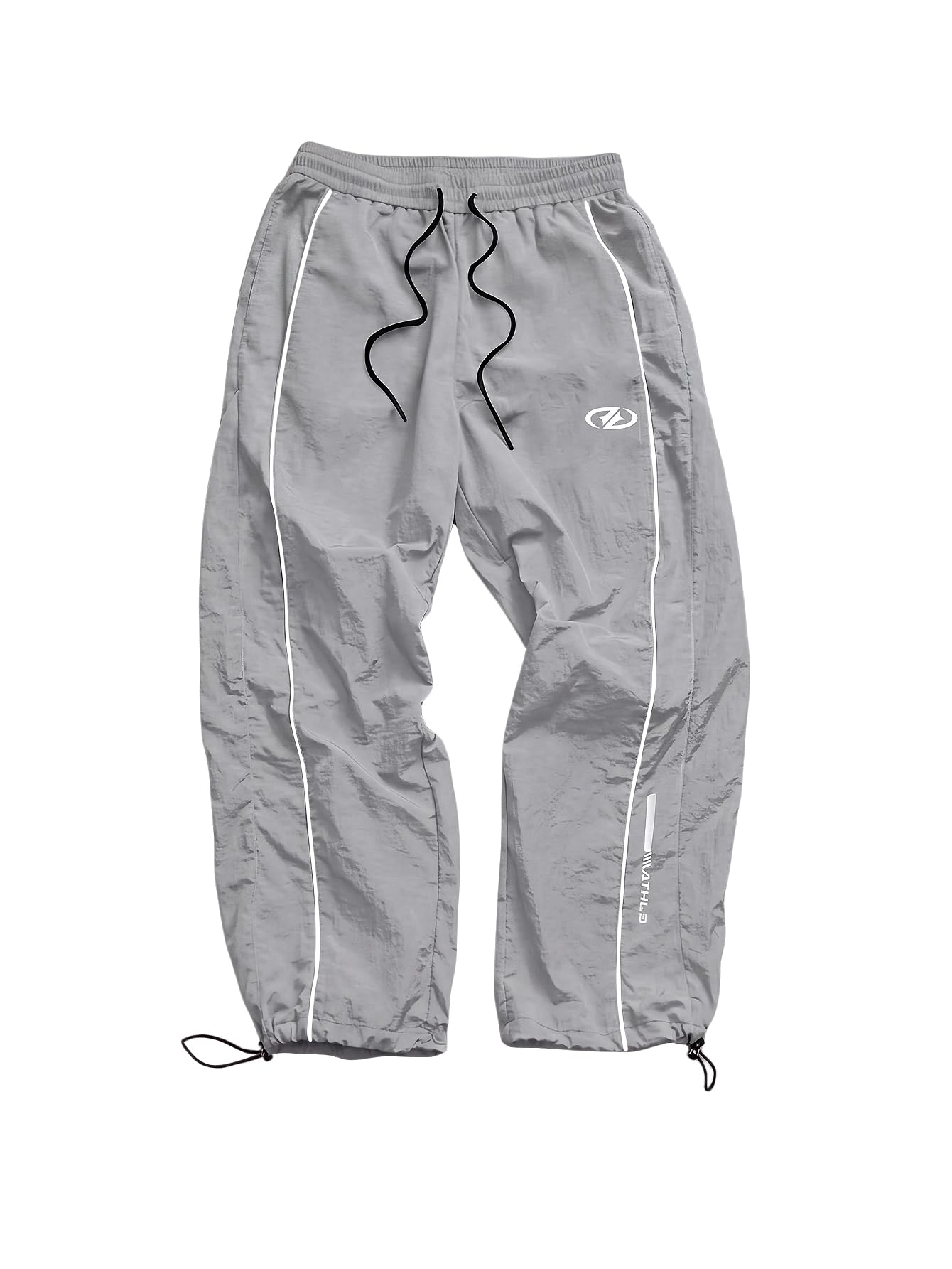 SHENHE Men's Y2k Wide Leg Baggy Parachute Pants Hip Hop Track Trousers