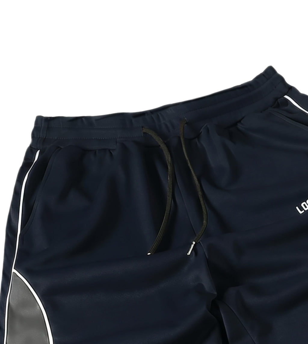 QJQ Men's Baggy Track Pants Casual Wide Leg Striped Side Sweatpants Drawstring Elastic Waist Y2k Streetwear