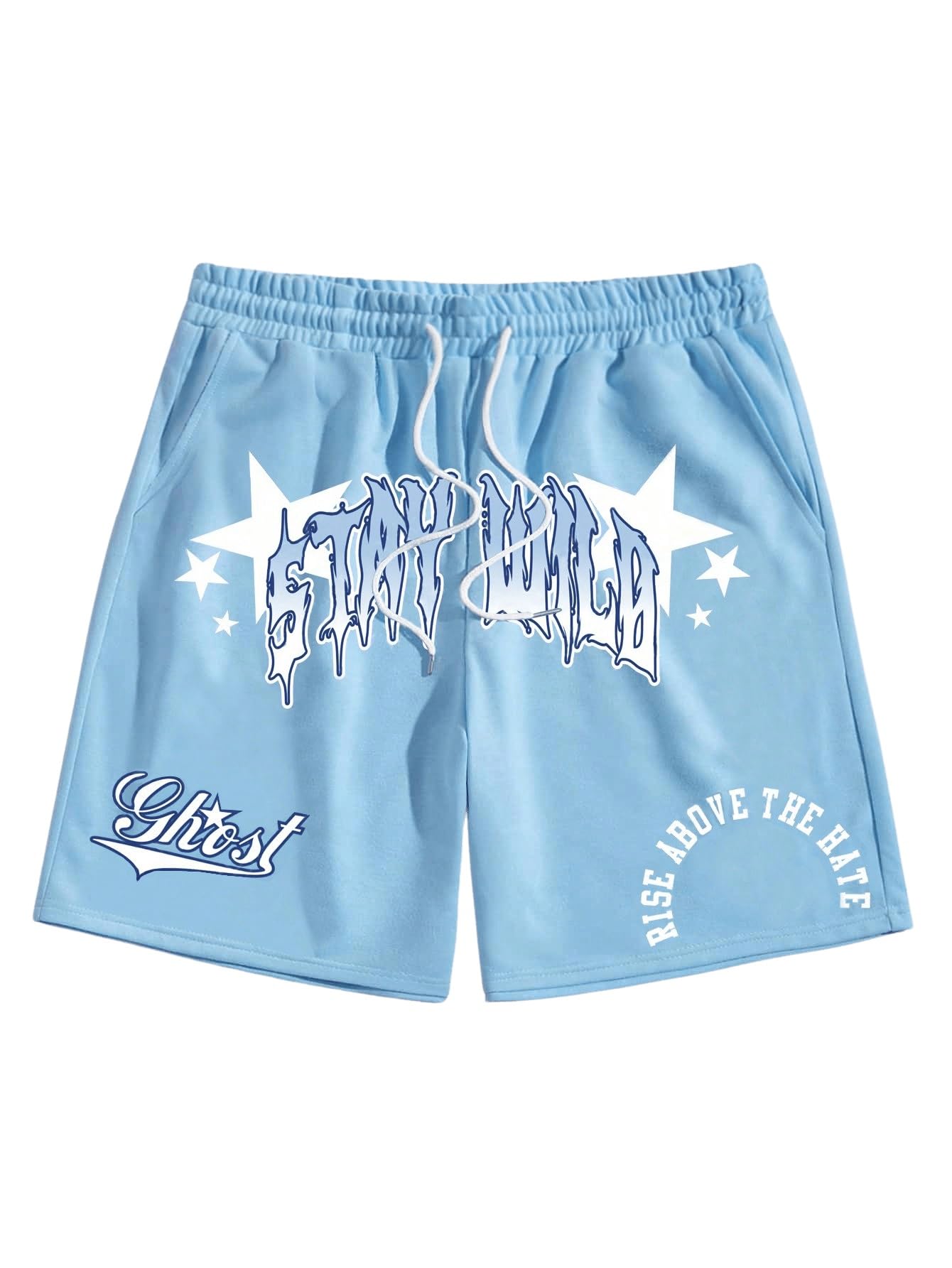 SHENHE Men's Graphics Shorts Print Workout Track Streetwear Shorts