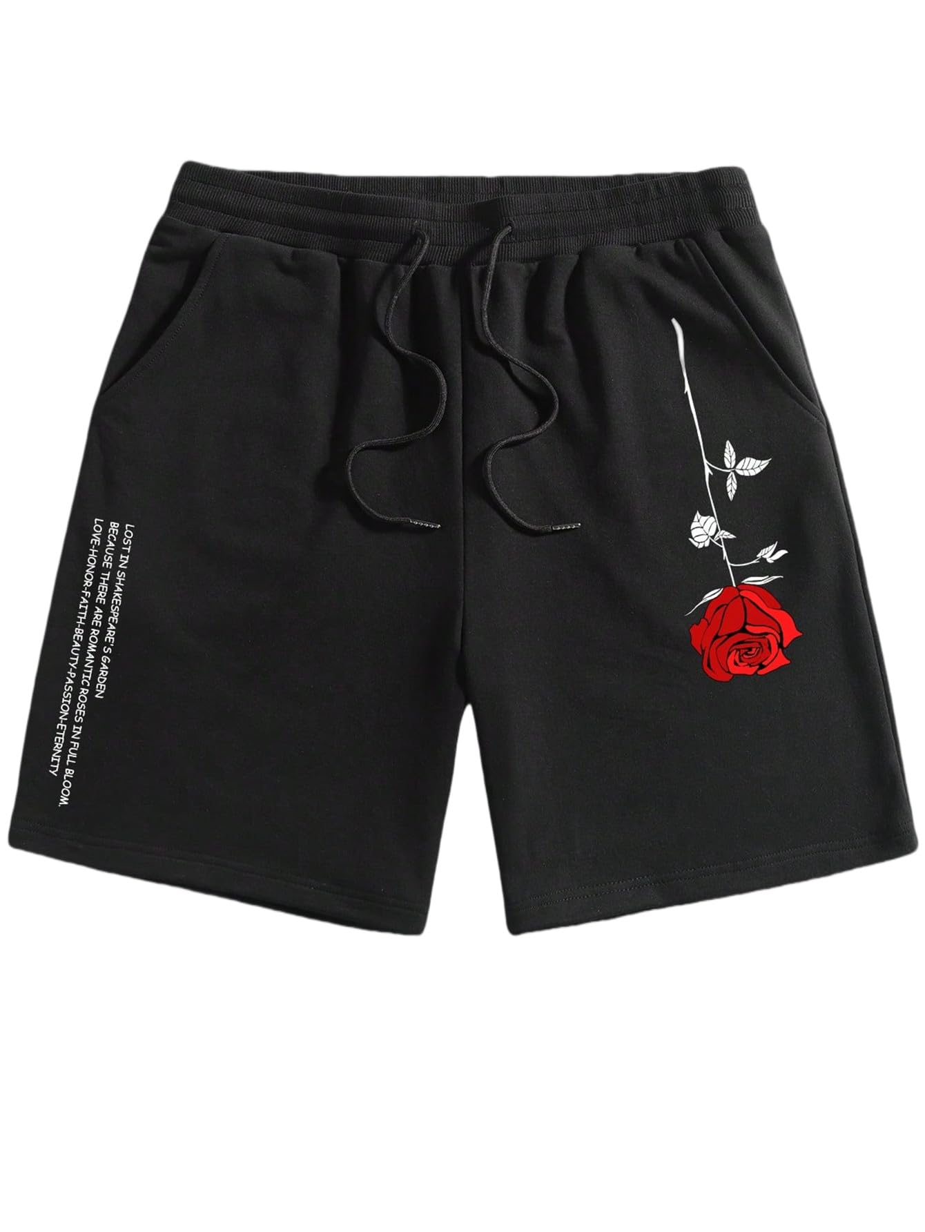 SHENHE Men's Graphics Shorts Print Workout Track Streetwear Shorts