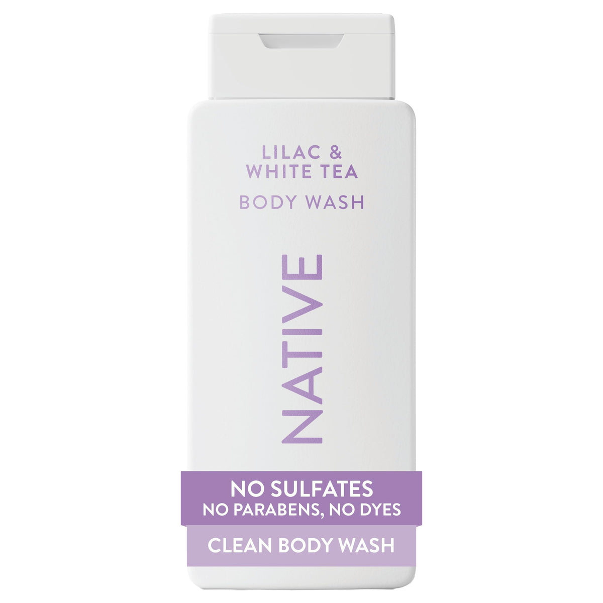 Native Clean Body Wash, Gentle & pH-balanced for Sensitive Skin, 24-Hr Freshness for Men & Women, Vegan & Cruelty-Free, Free of Sulfates, Parabens & Phthalates, Sea Salt & Cedar, 18 fl oz