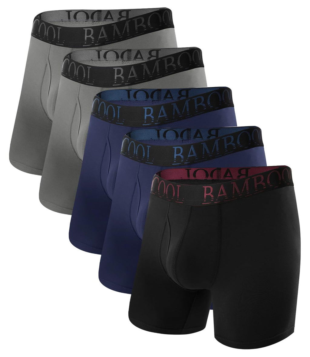 BAMBOO COOL Ultra Soft & breathable Mens Underwear Boxer Briefs Pack