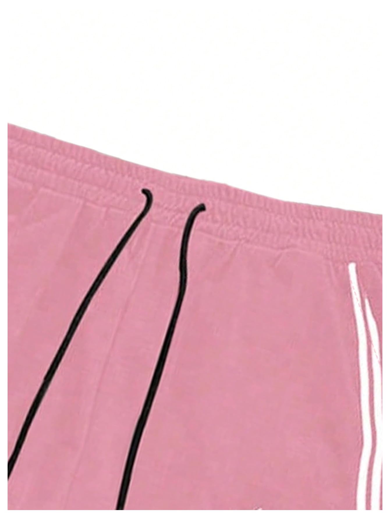 SHENHE Men's Y2k Graphic Track Striped Parachute Wide Leg Sweatpants
