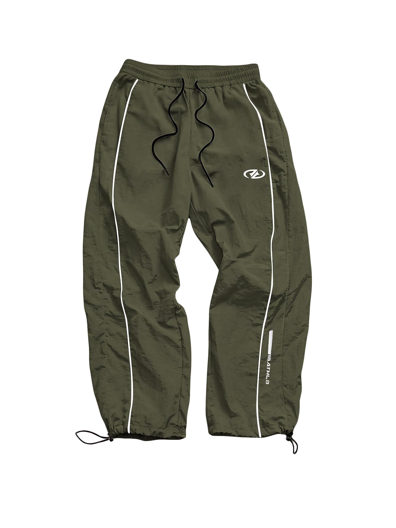 SHENHE Men's Y2k Wide Leg Baggy Parachute Pants Hip Hop Track Trousers