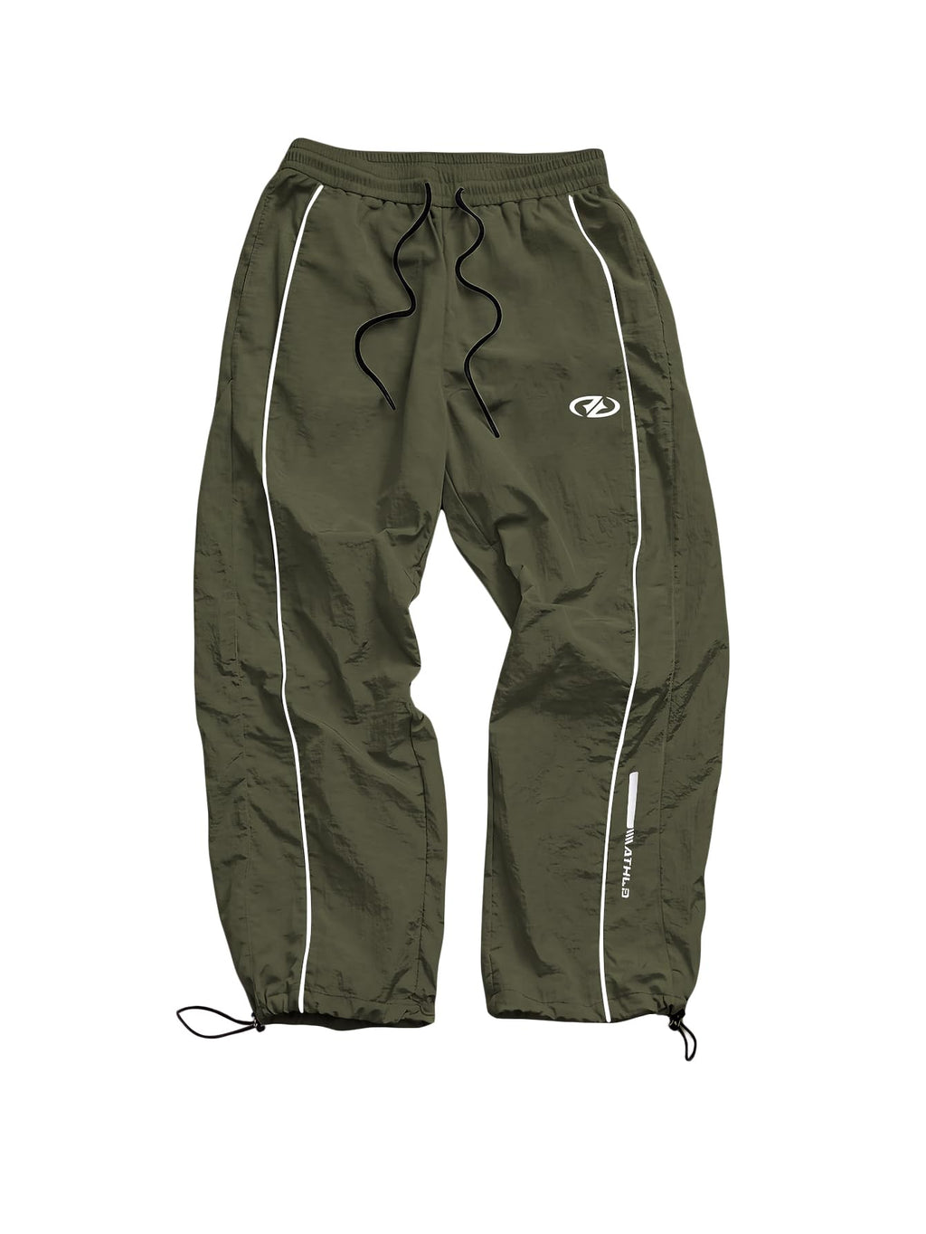 SHENHE Men's Y2k Wide Leg Baggy Parachute Pants Hip Hop Track Trousers