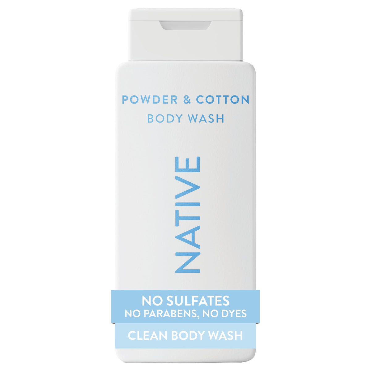 Native Clean Body Wash, Gentle & pH-balanced for Sensitive Skin, 24-Hr Freshness for Men & Women, Vegan & Cruelty-Free, Free of Sulfates, Parabens & Phthalates, Sea Salt & Cedar, 18 fl oz