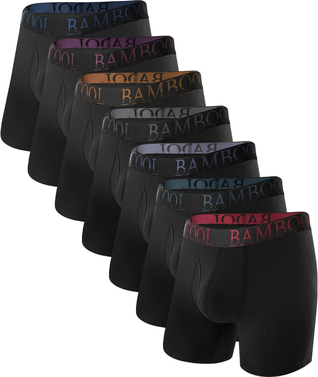 BAMBOO COOL Ultra Soft & breathable Mens Underwear Boxer Briefs Pack