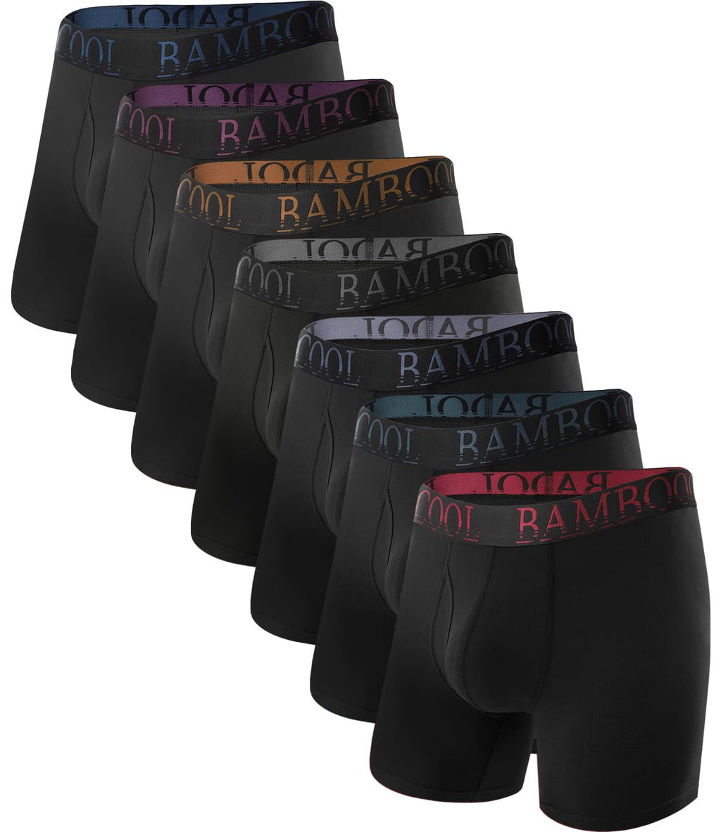 BAMBOO COOL Ultra Soft & breathable Mens Underwear Boxer Briefs Pack