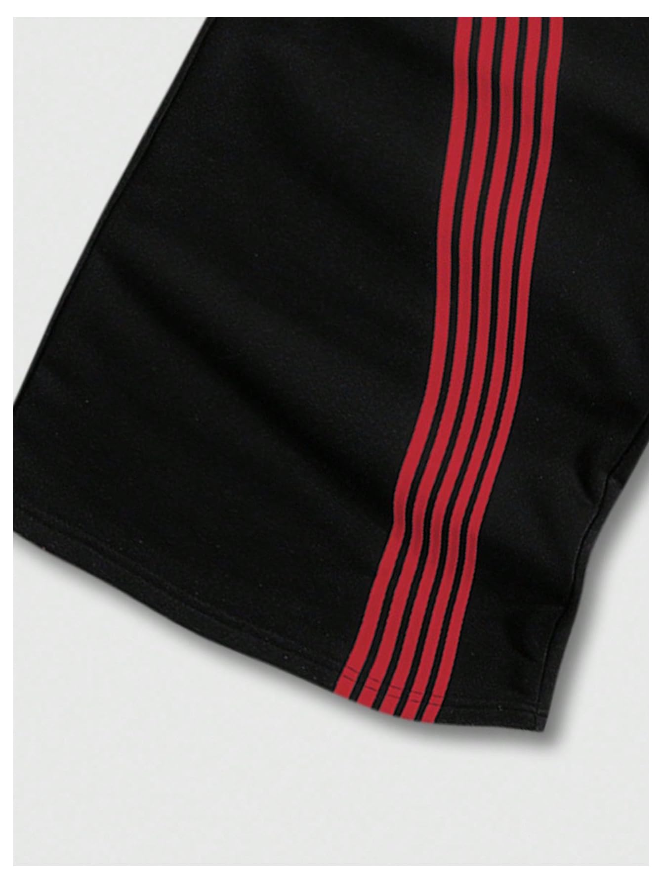 SHENHE Men's Y2k Graphic Track Striped Parachute Wide Leg Sweatpants