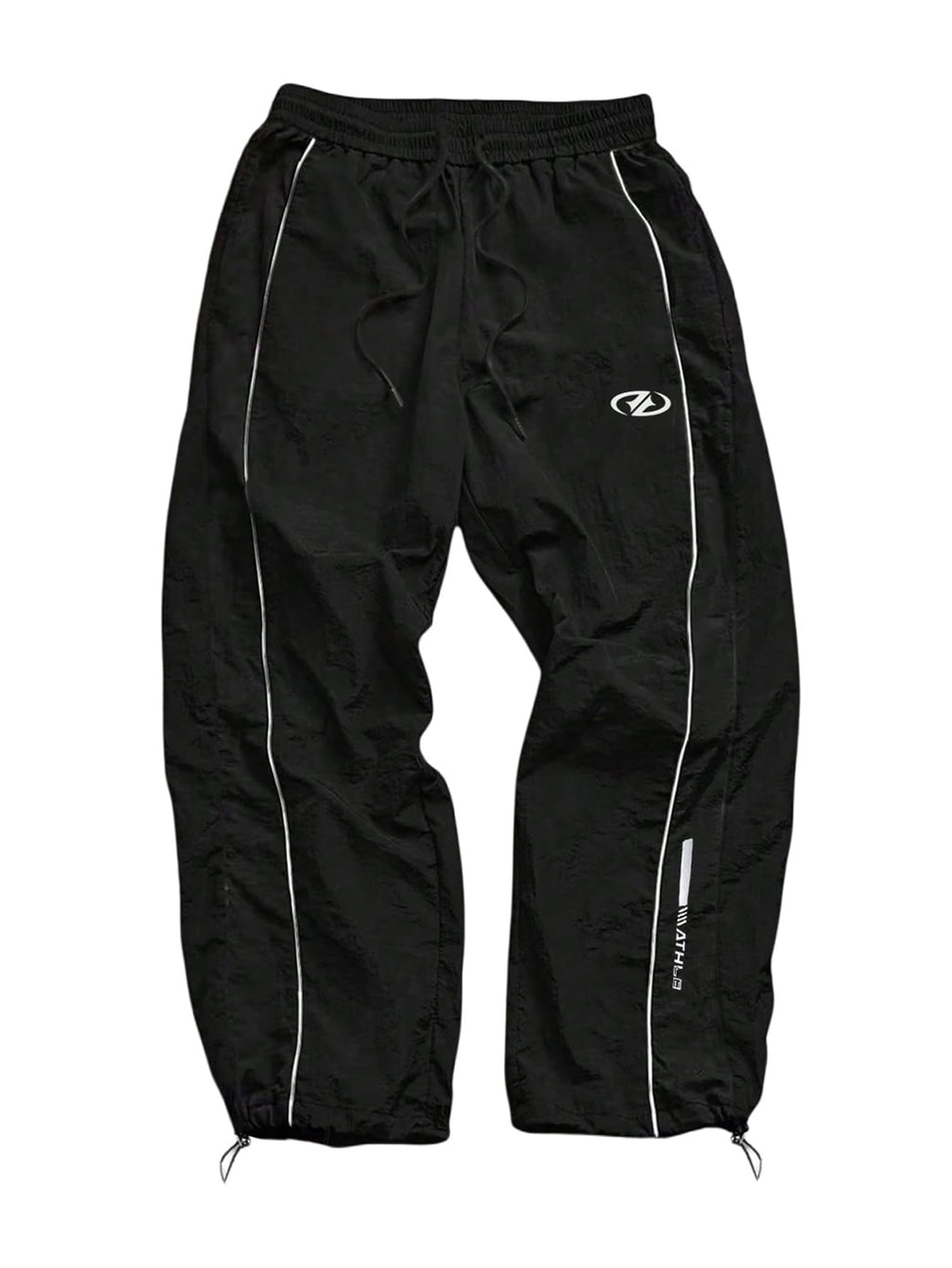 SHENHE Men's Y2k Wide Leg Baggy Parachute Pants Hip Hop Track Trousers