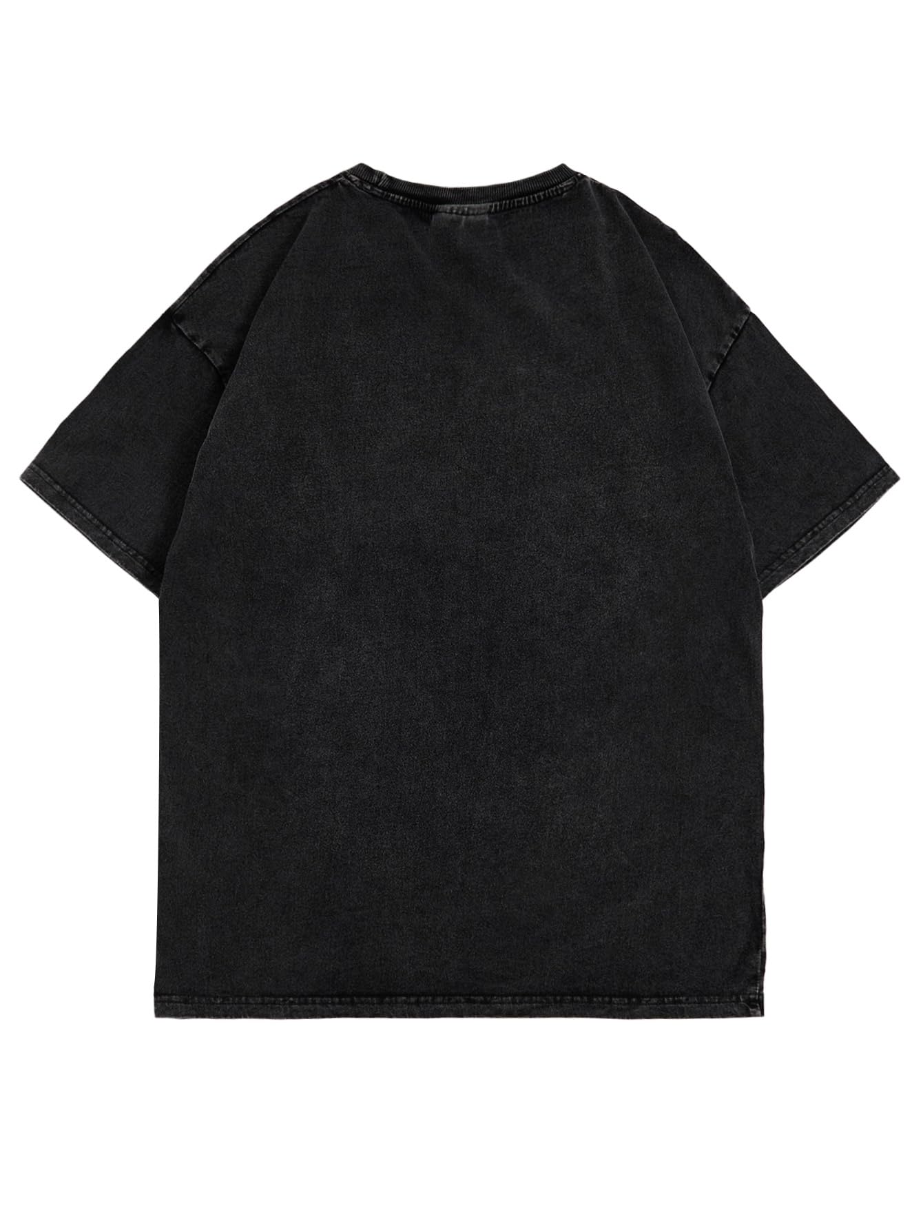 WDIRARA Men's Lip Graphic Tee Shirt Vintage Hip Hop Y2k Streetwear Top