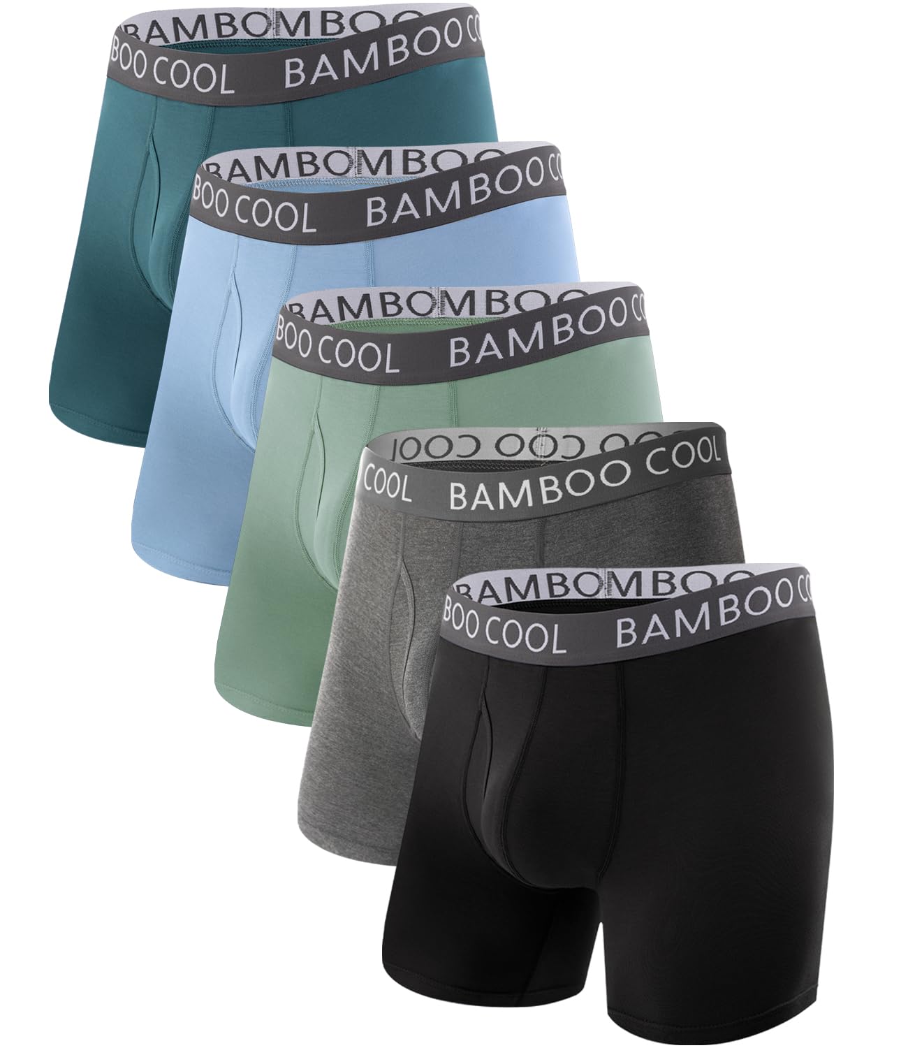 BAMBOO COOL Ultra Soft & breathable Mens Underwear Boxer Briefs Pack