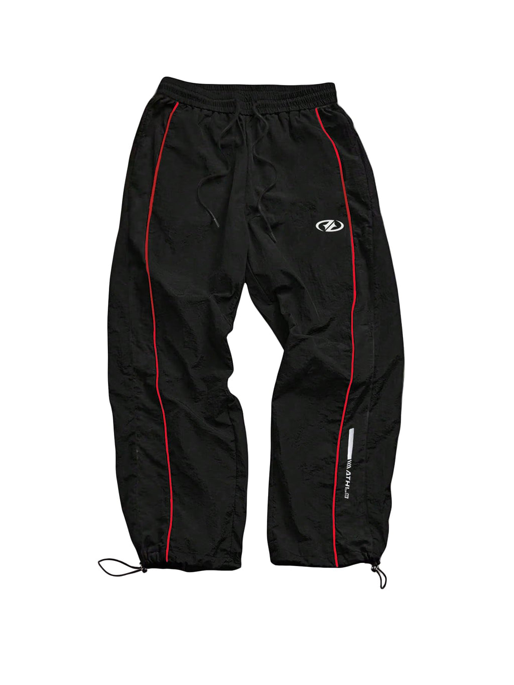 SHENHE Men's Y2k Wide Leg Baggy Parachute Pants Hip Hop Track Trousers