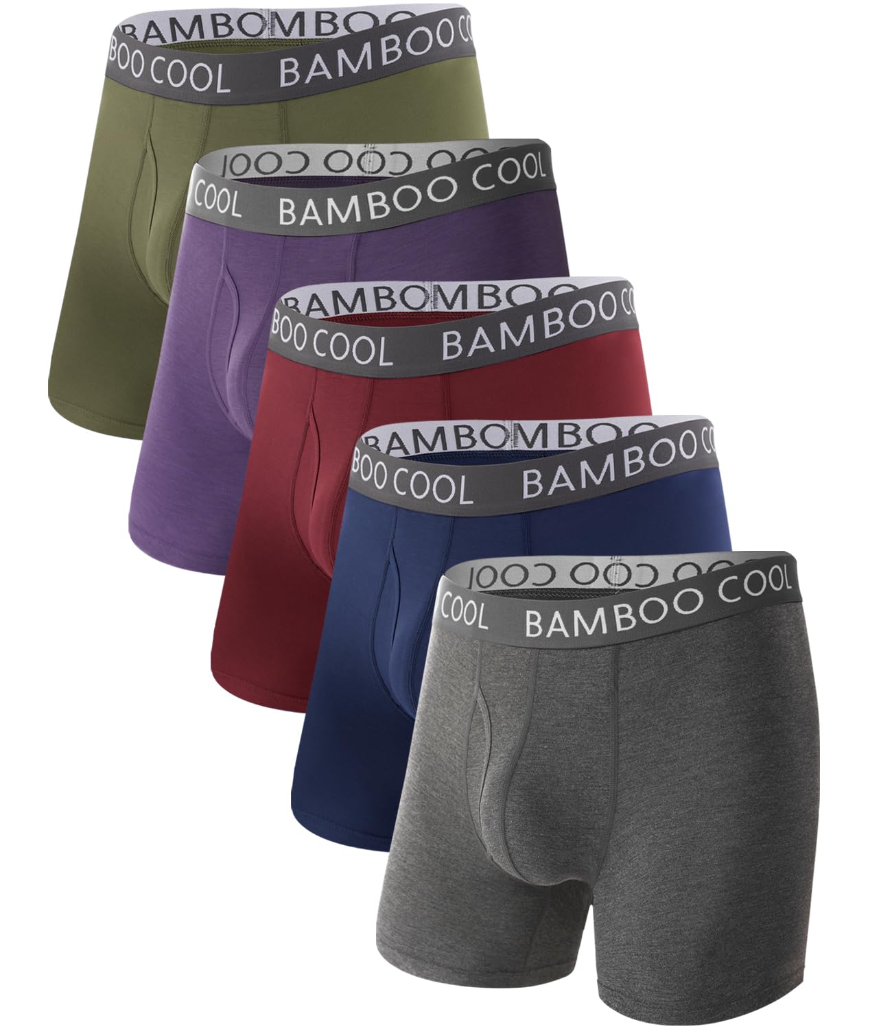 BAMBOO COOL Ultra Soft & breathable Mens Underwear Boxer Briefs Pack