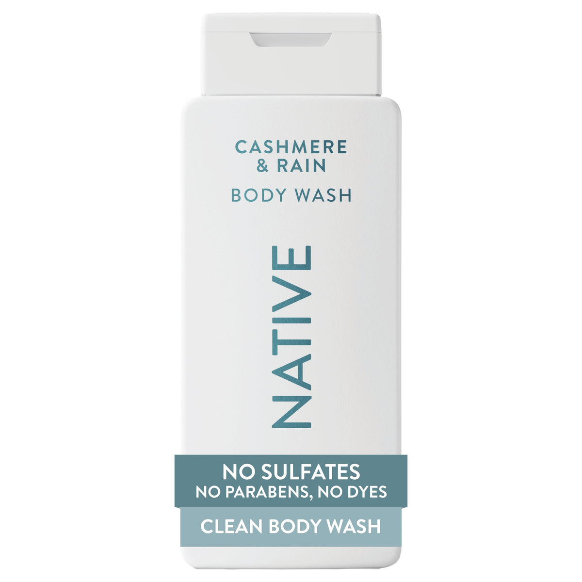 Native Clean Body Wash, Gentle & pH-balanced for Sensitive Skin, 24-Hr Freshness for Men & Women, Vegan & Cruelty-Free, Free of Sulfates, Parabens & Phthalates, Sea Salt & Cedar, 18 fl oz