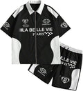 SOLY HUX Men's Summer Outfits Track Suits 2 Piece Short Sets